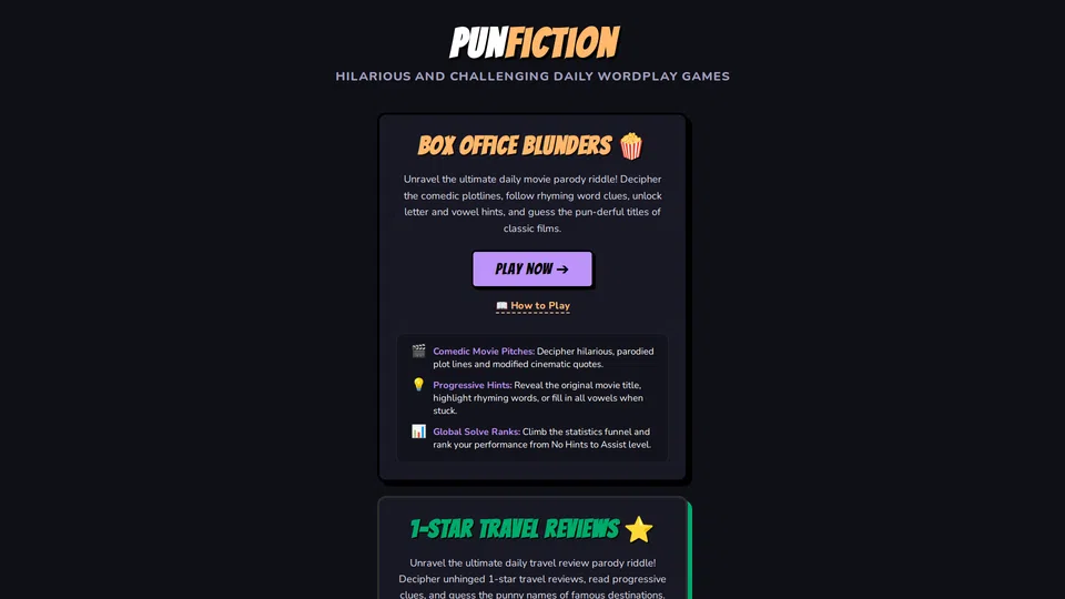 Homepage snapshot at launch