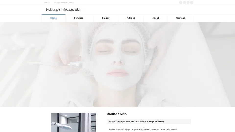Homepage snapshot at launch
