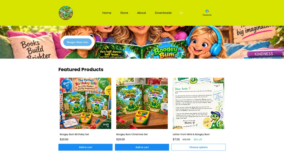 Homepage snapshot at launch