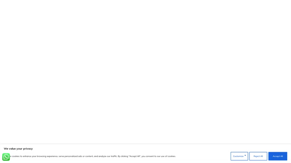 Homepage snapshot at launch
