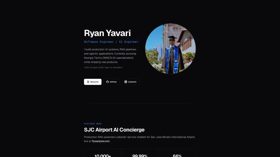 Homepage snapshot at launch