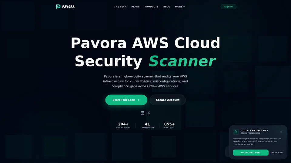 Homepage snapshot at launch