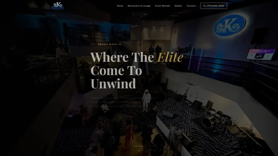 Homepage snapshot at launch
