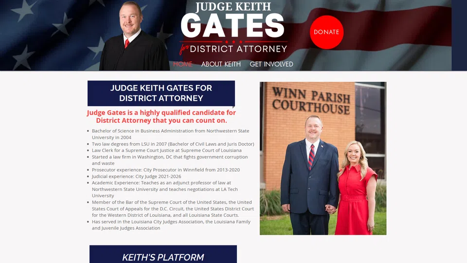 Homepage snapshot at launch