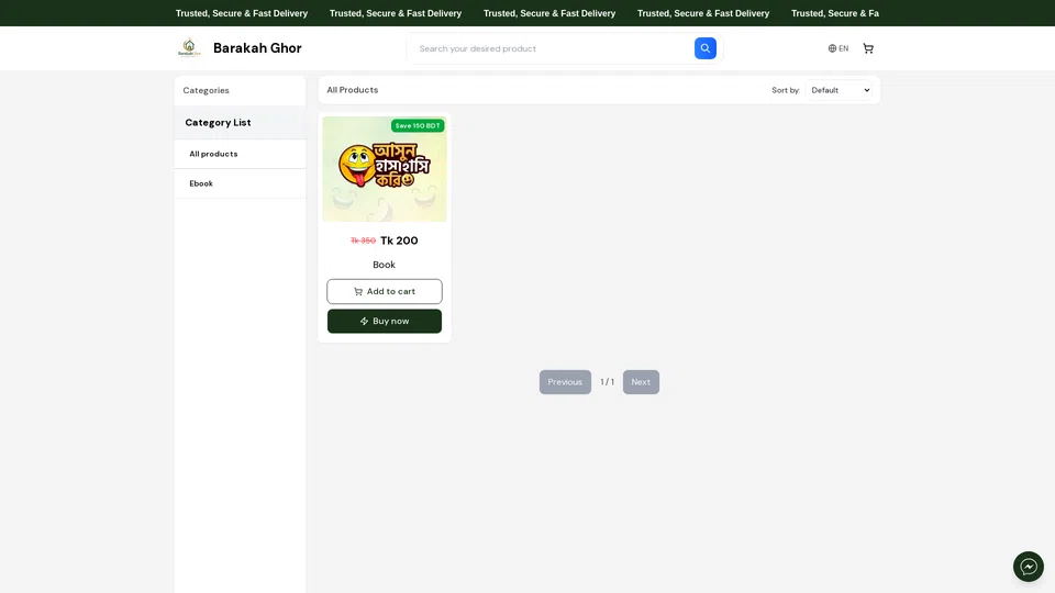Homepage snapshot at launch