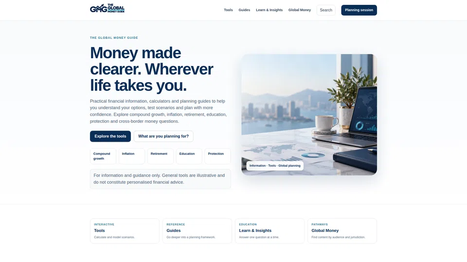 Homepage snapshot at launch