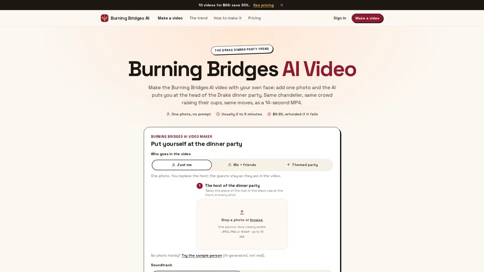 Homepage snapshot at launch