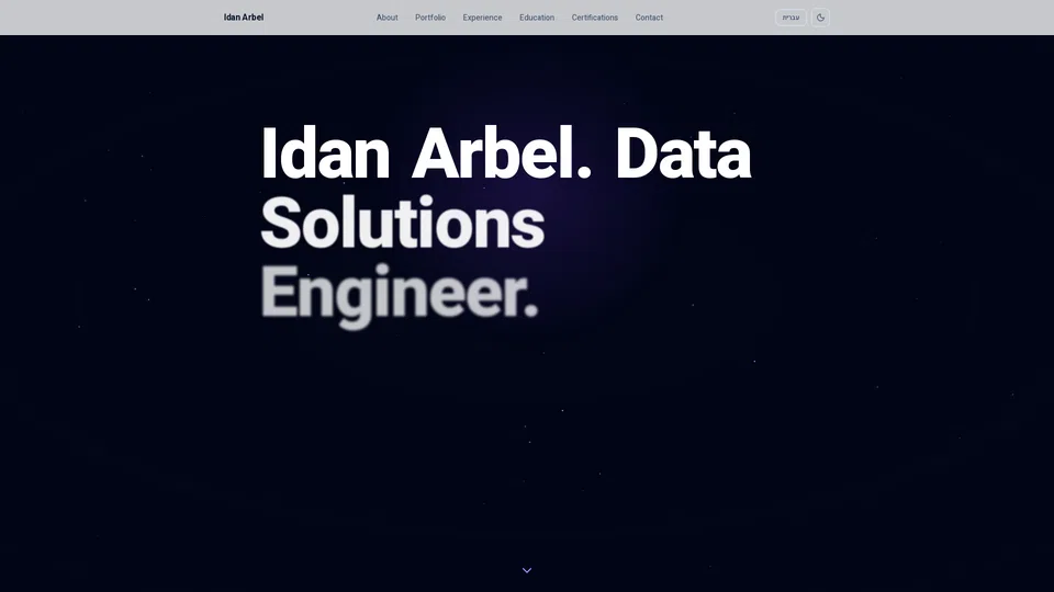 Homepage snapshot at launch