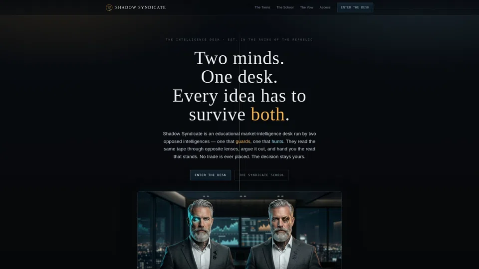 Homepage snapshot at launch