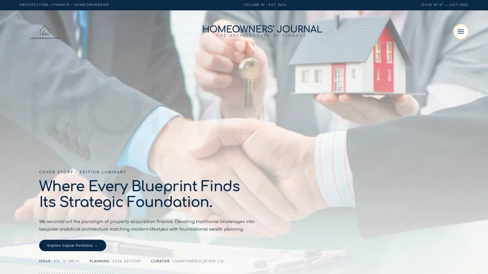 Homepage snapshot at launch