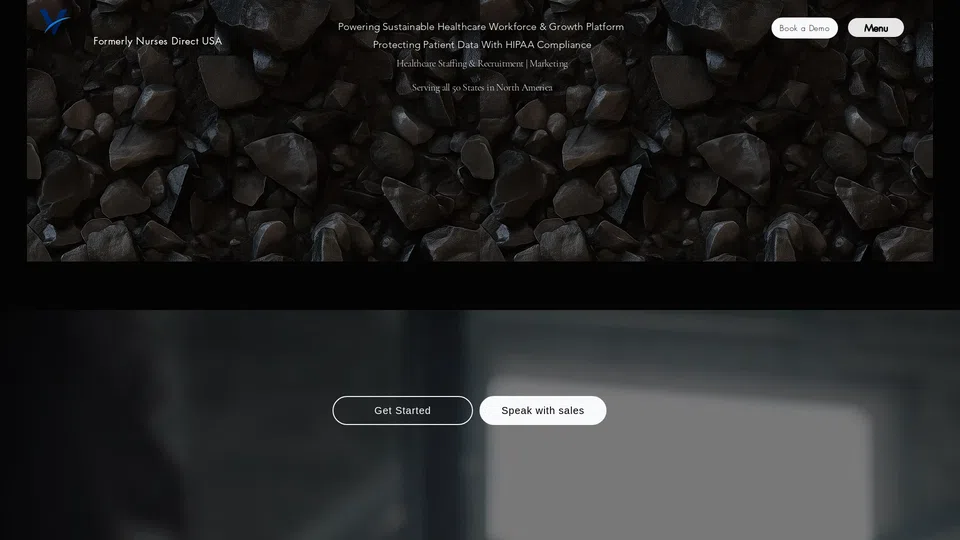 Homepage snapshot at launch