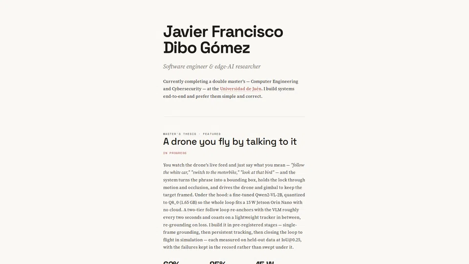 Homepage snapshot at launch