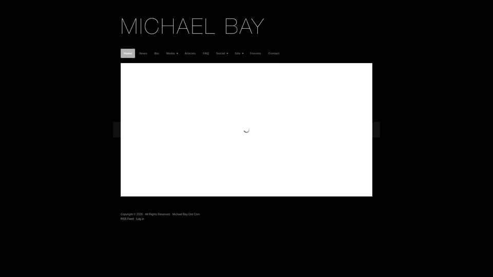 Homepage snapshot at launch