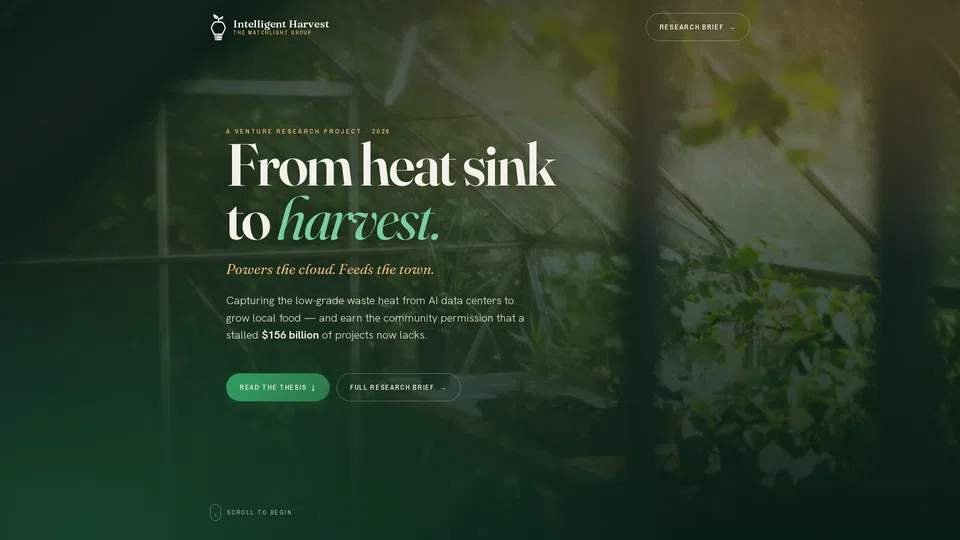 Homepage snapshot at launch