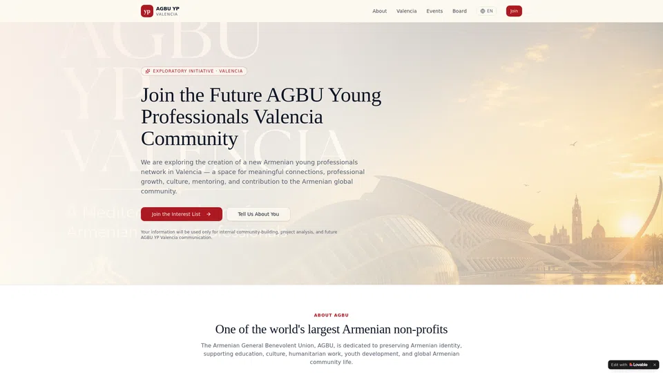 Homepage snapshot at launch