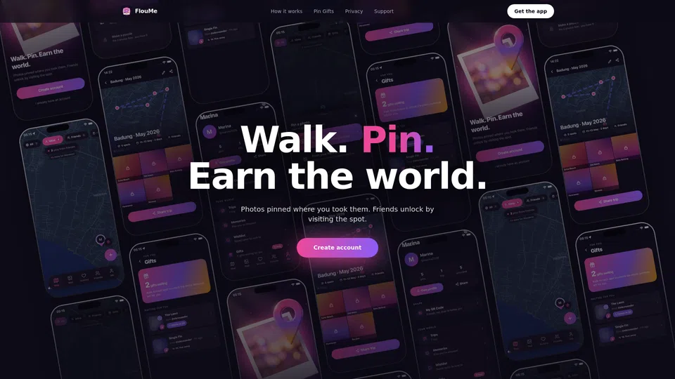 Homepage snapshot at launch