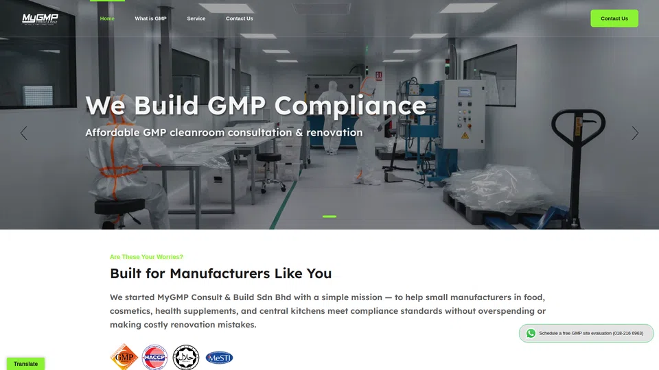 Homepage snapshot at launch