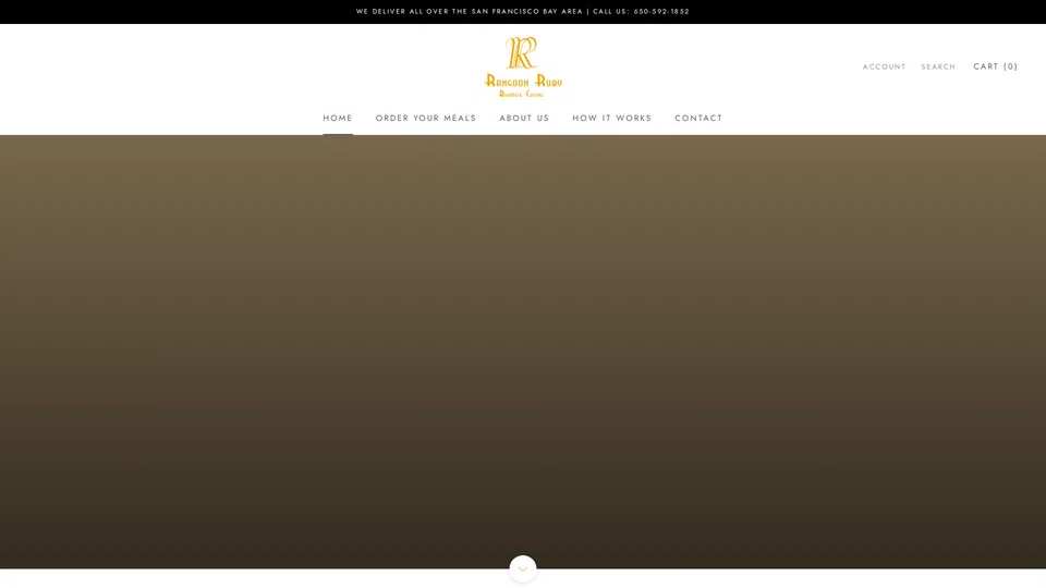 Homepage snapshot at launch