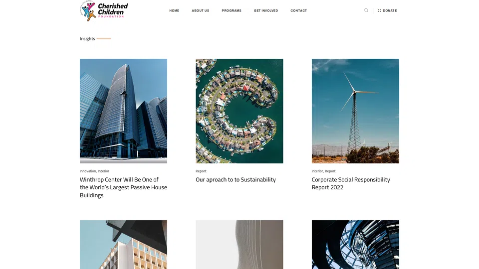 Homepage snapshot at launch