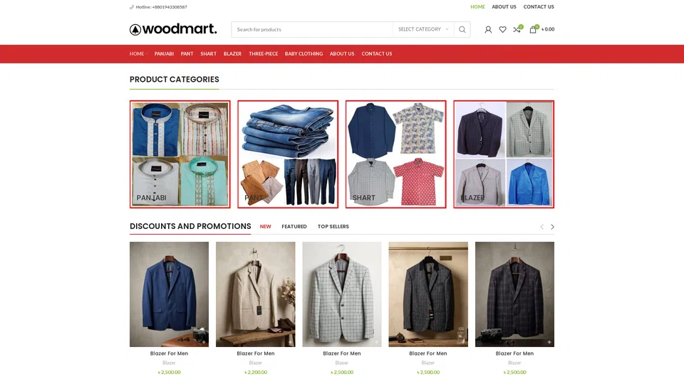 Homepage snapshot at launch