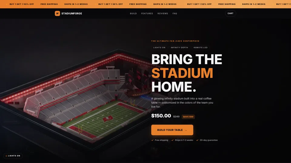 Homepage snapshot at launch