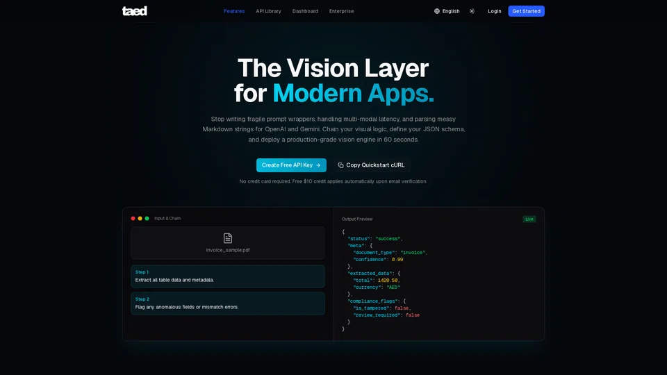 Homepage snapshot at launch