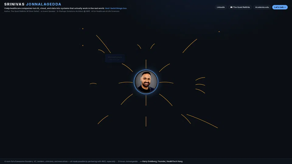 Homepage snapshot at launch