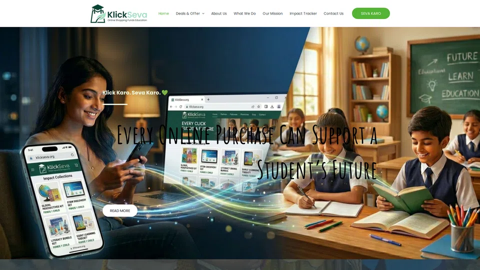 Homepage snapshot at launch