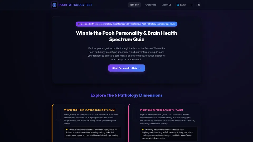 Homepage snapshot at launch