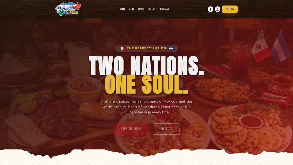 Homepage snapshot at launch