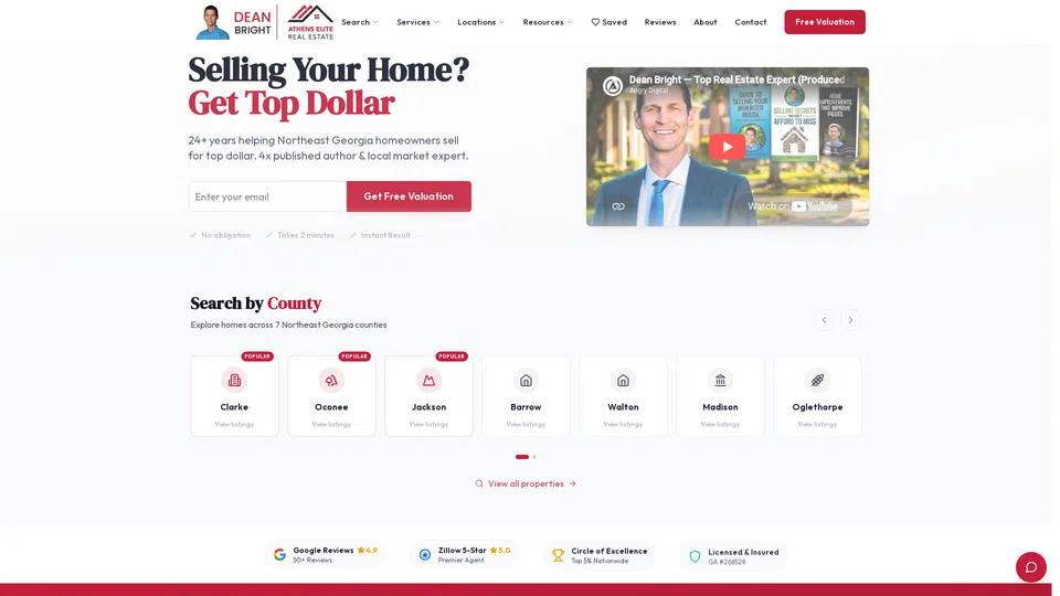 Homepage snapshot at launch