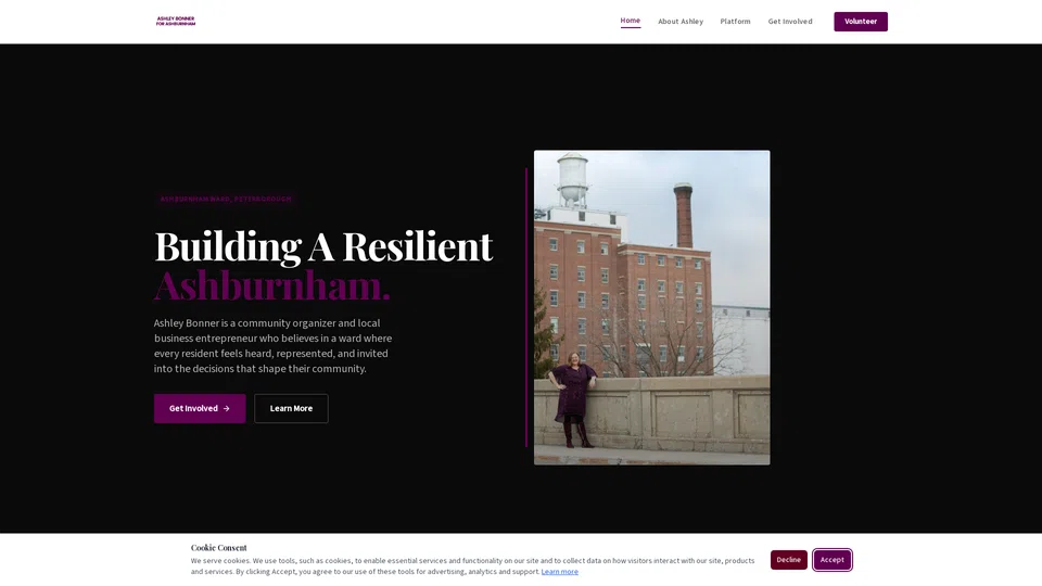 Homepage snapshot at launch