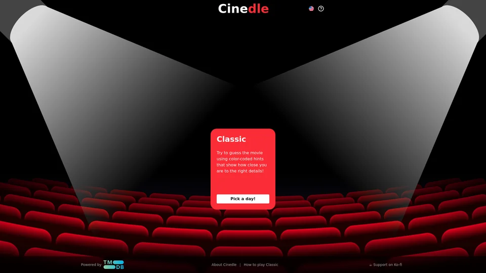 Homepage snapshot at launch