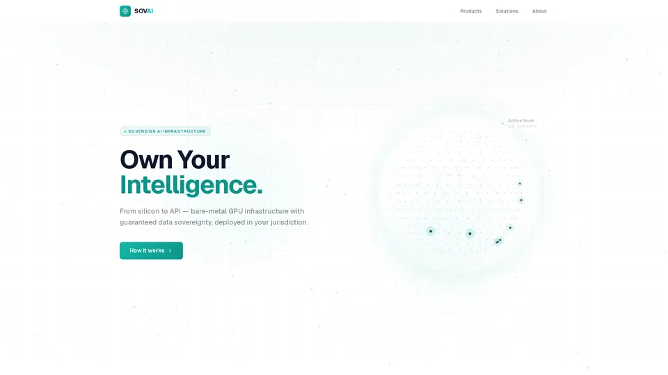 Homepage snapshot at launch
