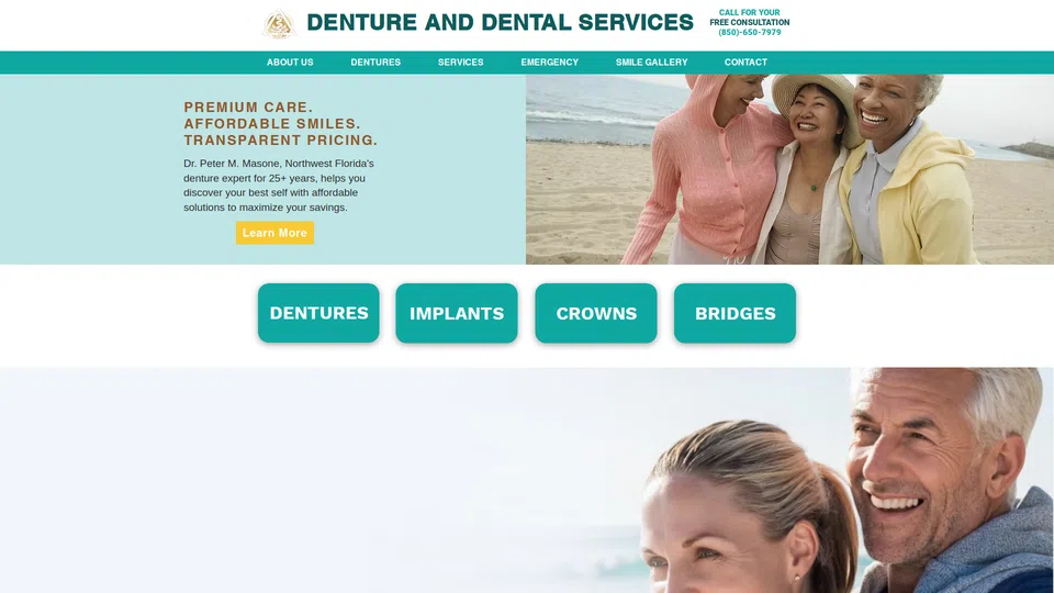 Homepage snapshot at launch