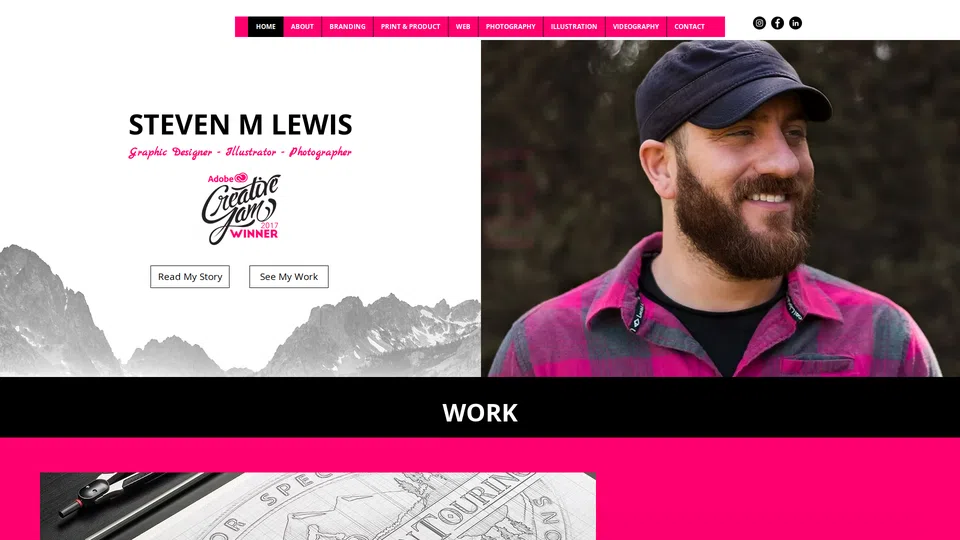 Homepage snapshot at launch