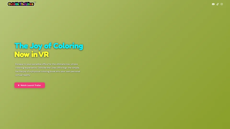 Homepage snapshot at launch