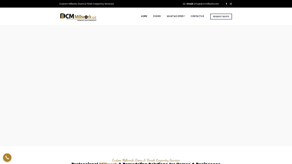 Homepage snapshot at launch