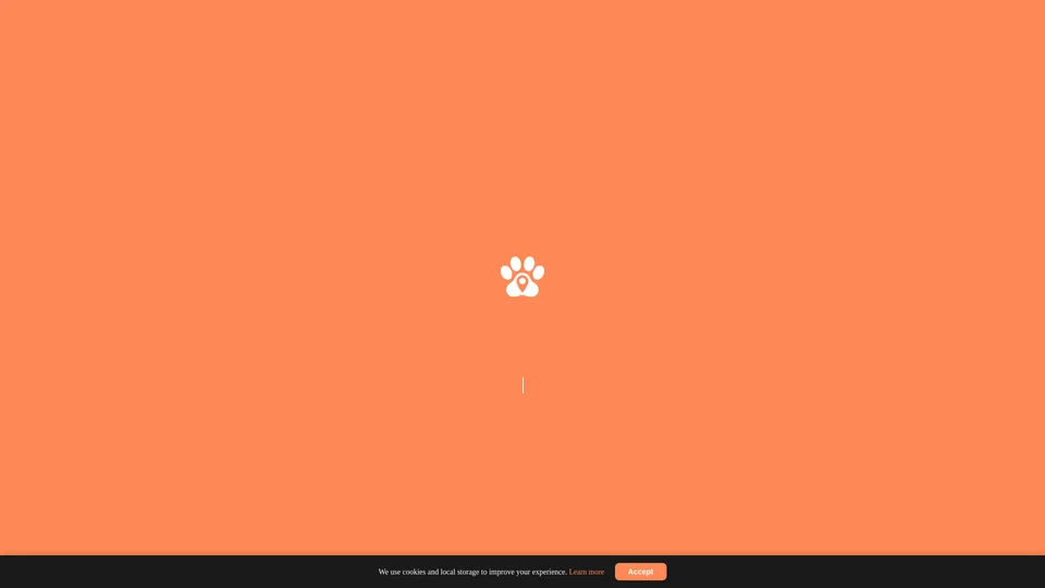 Homepage snapshot at launch