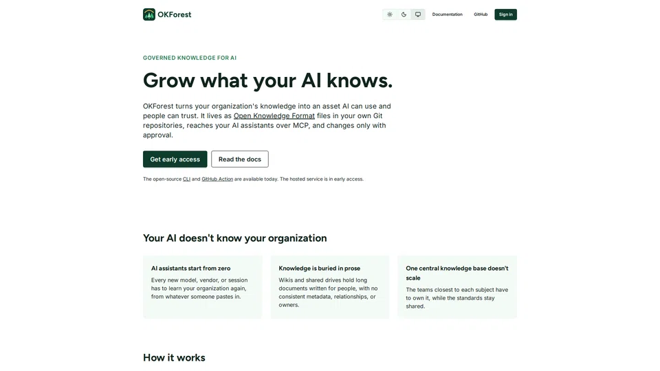 Homepage snapshot at launch