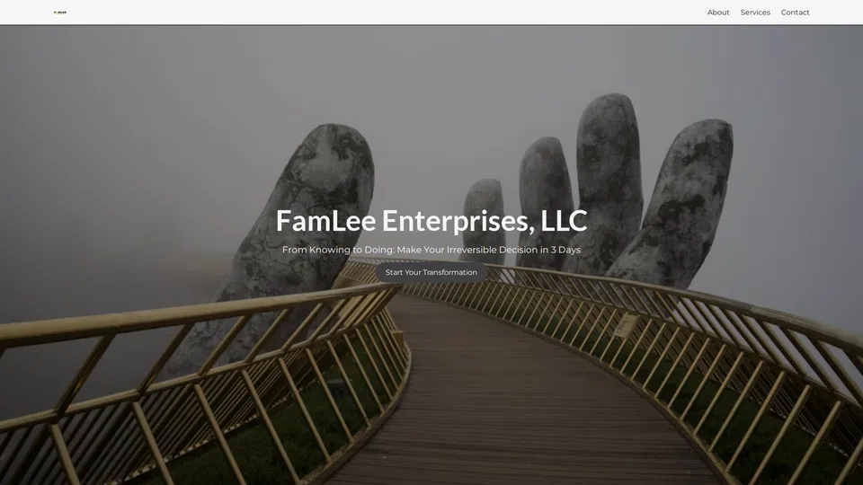 Homepage snapshot at launch