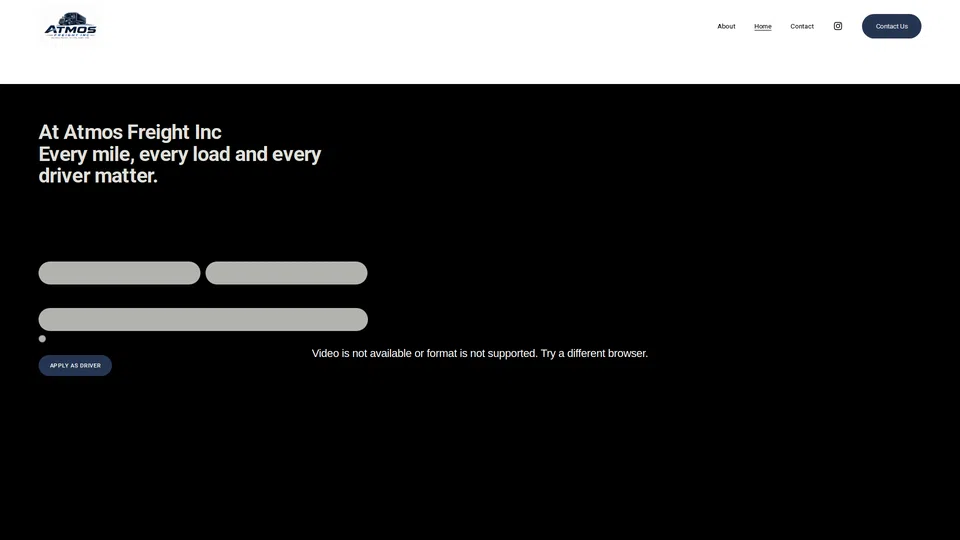 Homepage snapshot at launch