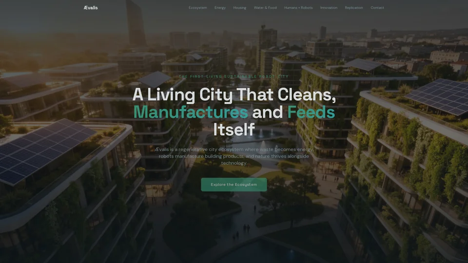 Homepage snapshot at launch