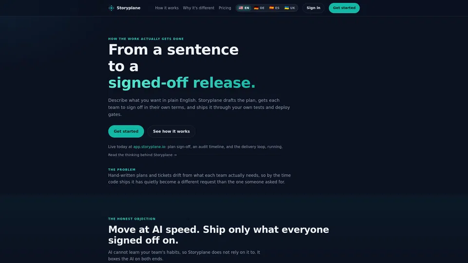 Homepage snapshot at launch