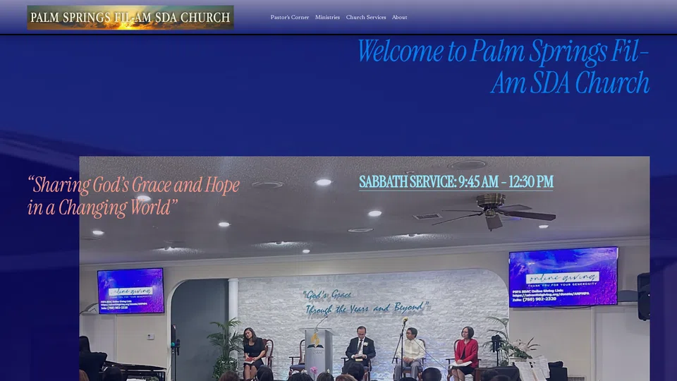 Homepage snapshot at launch