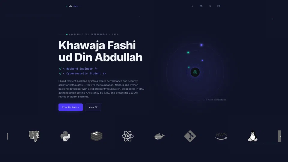 Homepage snapshot at launch