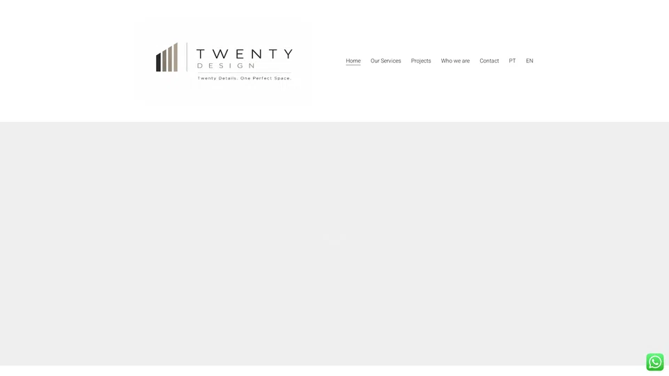 Homepage snapshot at launch