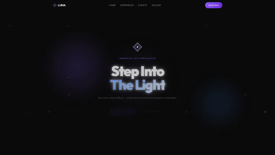 Homepage snapshot at launch