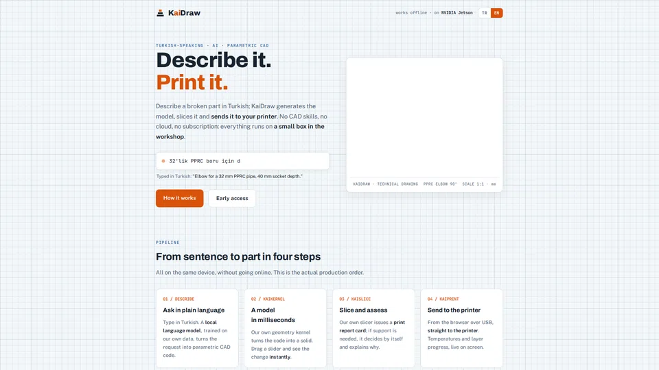 Homepage snapshot at launch