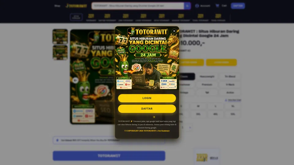 Homepage snapshot at launch